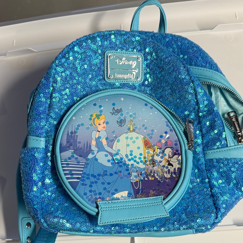 Disney Sparkling Blue Cinderella Kids Backpack